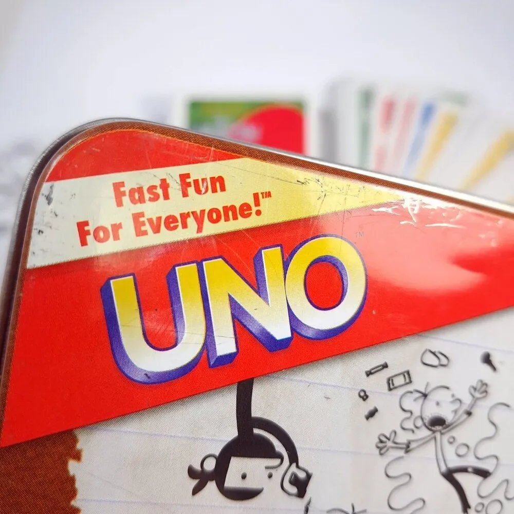 UNO Card Game‎ DIARY of a WIMPY KID in COLLECTIBLE metal TIN COMPLETE 2010 kids